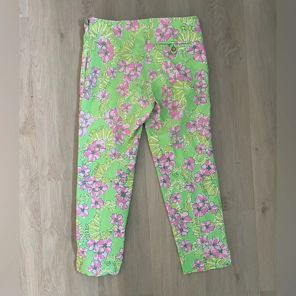 Lilly Pulitzer Resort Fit Limeade Floaters Ankle Pants - Picture 5 of 10